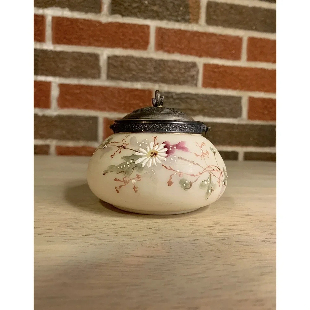 C.F. Monroe Wave‎ Crest Glass Cream and Sugar. circa 1898